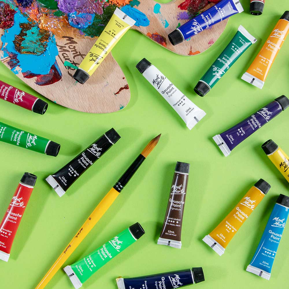 Mont Marte Gouache Paints 18pc x 12ml image 6