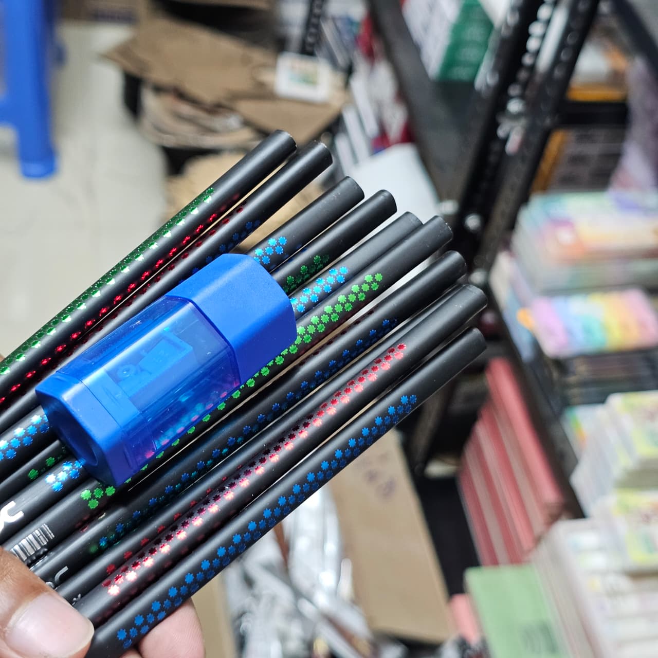 Doms Fusion X-Tra Super Dark Pencil Set – 10 Pcs with Free 1 Eraser and 1 Sharpener image 2