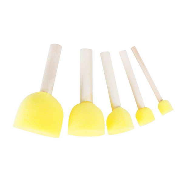 Acrylic Blanding Yellow Fome sponge Brush 5 pc image 4