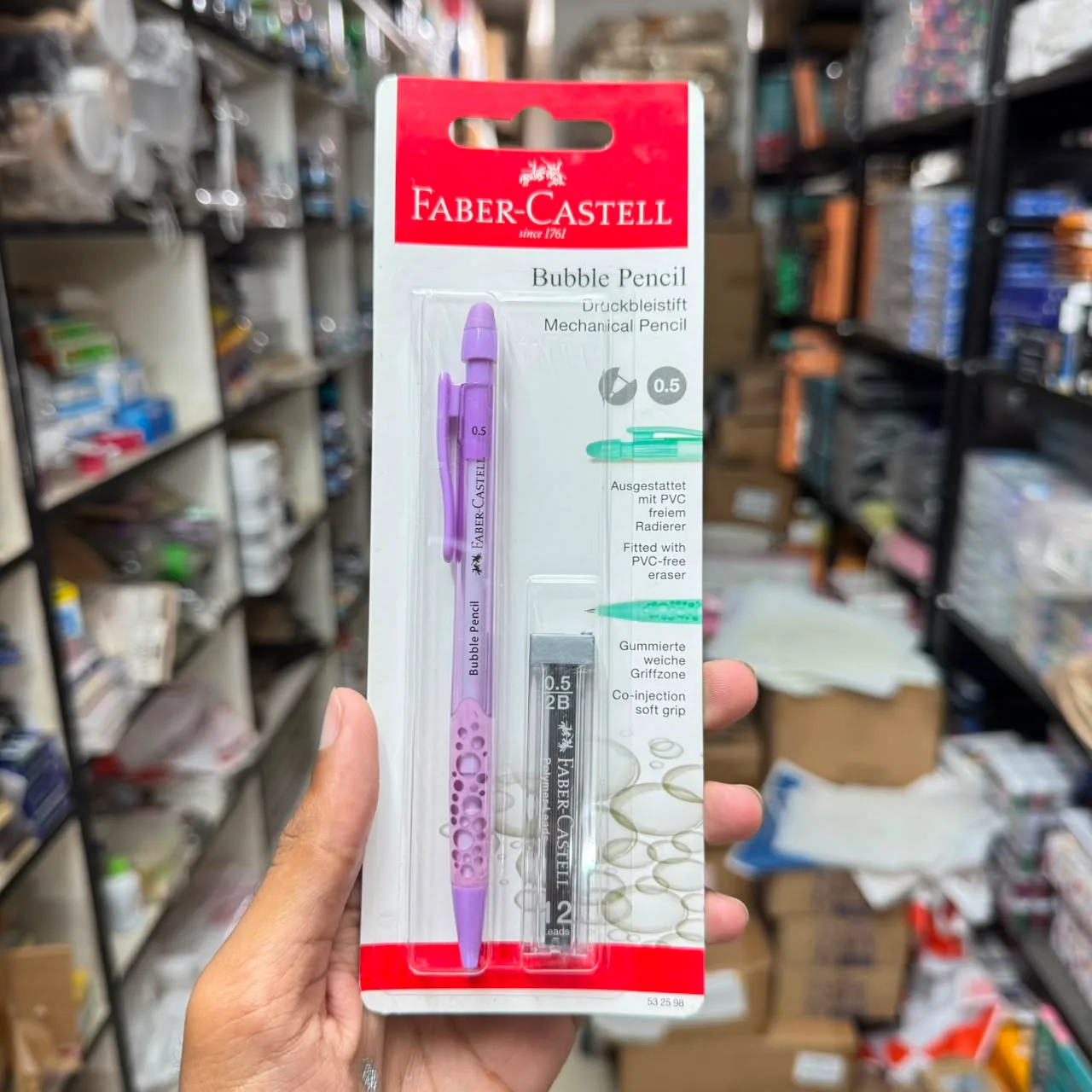 Faber Castell 0.5 Bubble Mechanical Pencil With Lead (Multicolour) image 1
