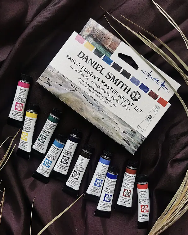 Daniel Smith Watercolor 10 Color Pablo Ruben's Master Artist Set (10 X 5ml Tubes) image 2