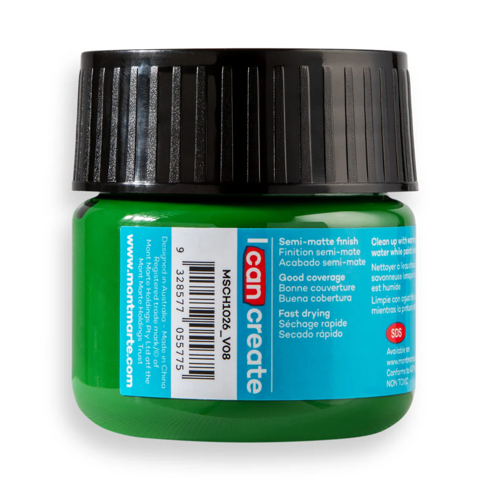 Mont Marte Acrylic Colour Paint 100ml Sap Green image 3